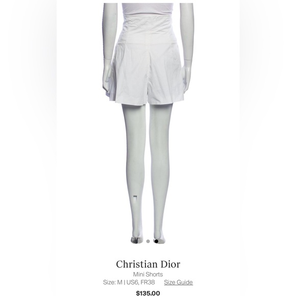 Christian Dior White Skort / Skirt / Shorts - Picture 3 of 8